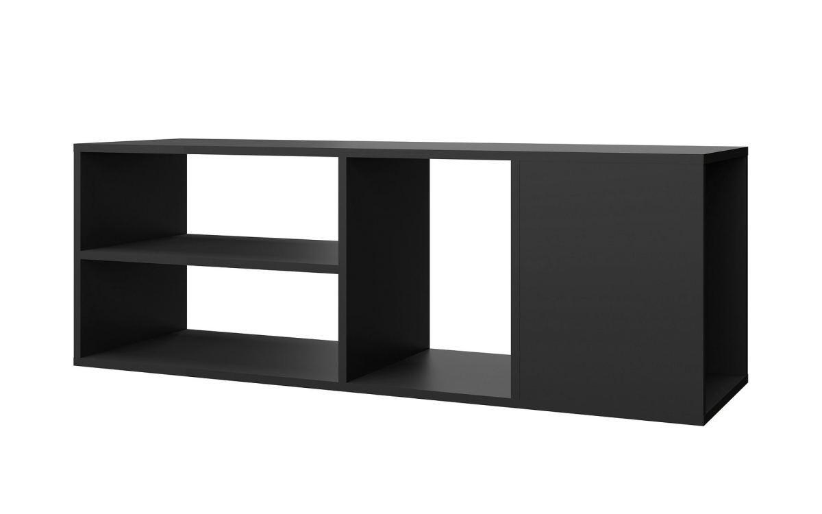 Picture of Manhattan Comfort 127AMC153 Minetta Floating Entertainment Center with 4 Shelves in Black&#44; 16.14 x 46.06 x 13.77 in.