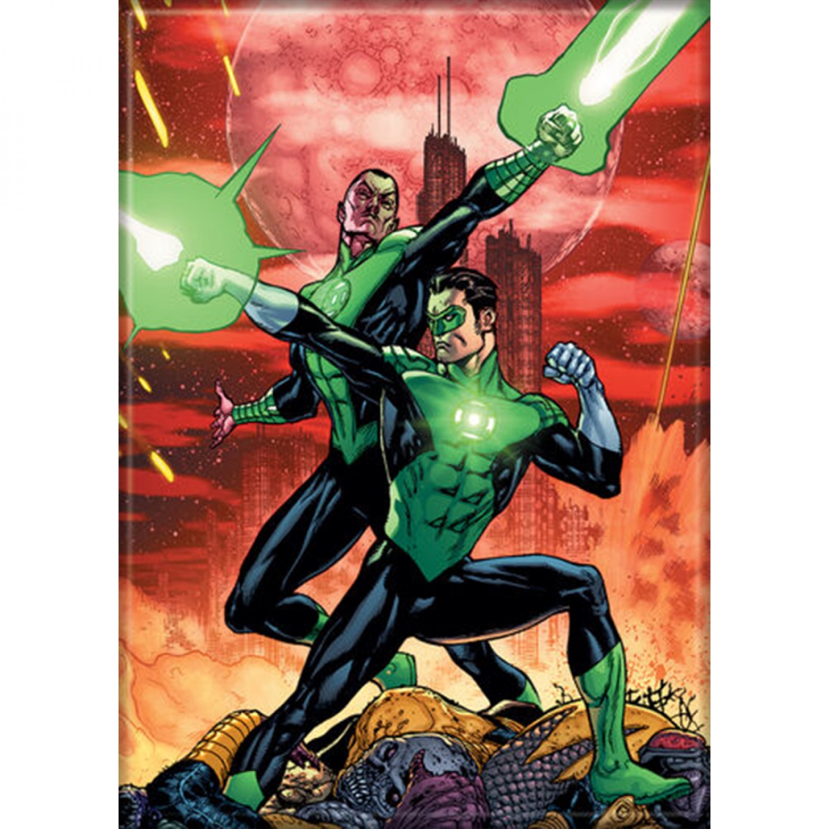 Picture of Green Lantern 834881 DC Comics the Two Lanterns John Stewart & Hal Jordan Magnet