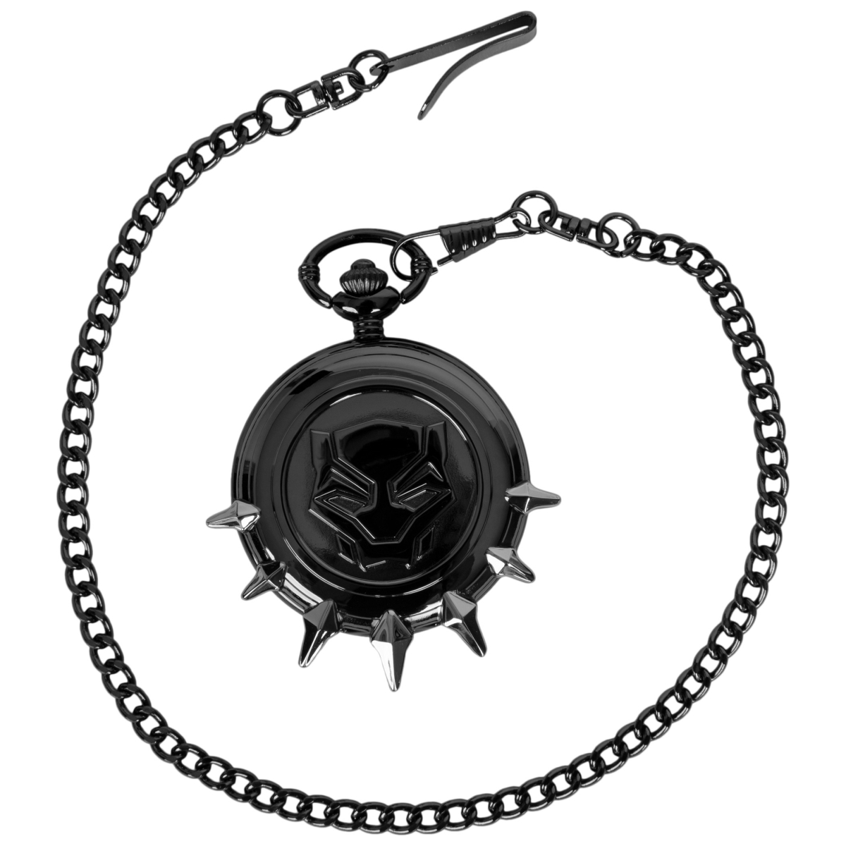 Picture of Black Panther 838018 Marvel Comics Black Panther Emblem Etched Pocket Watch
