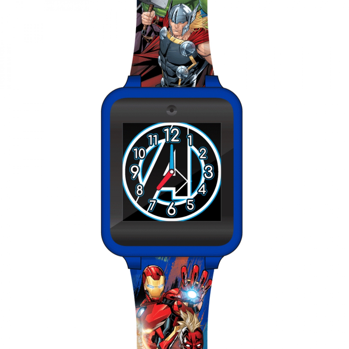 Picture of Avengers 834261 Accutime Avengers Interactive Blue Square Face Kids Watch