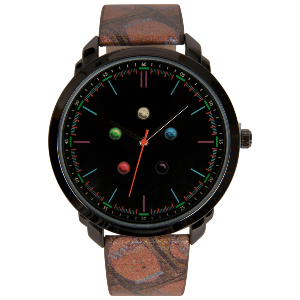 Picture of Magic the Gathering 838019 Magic the Gathering Mana Colors Watch Face with Cobble Print Strap