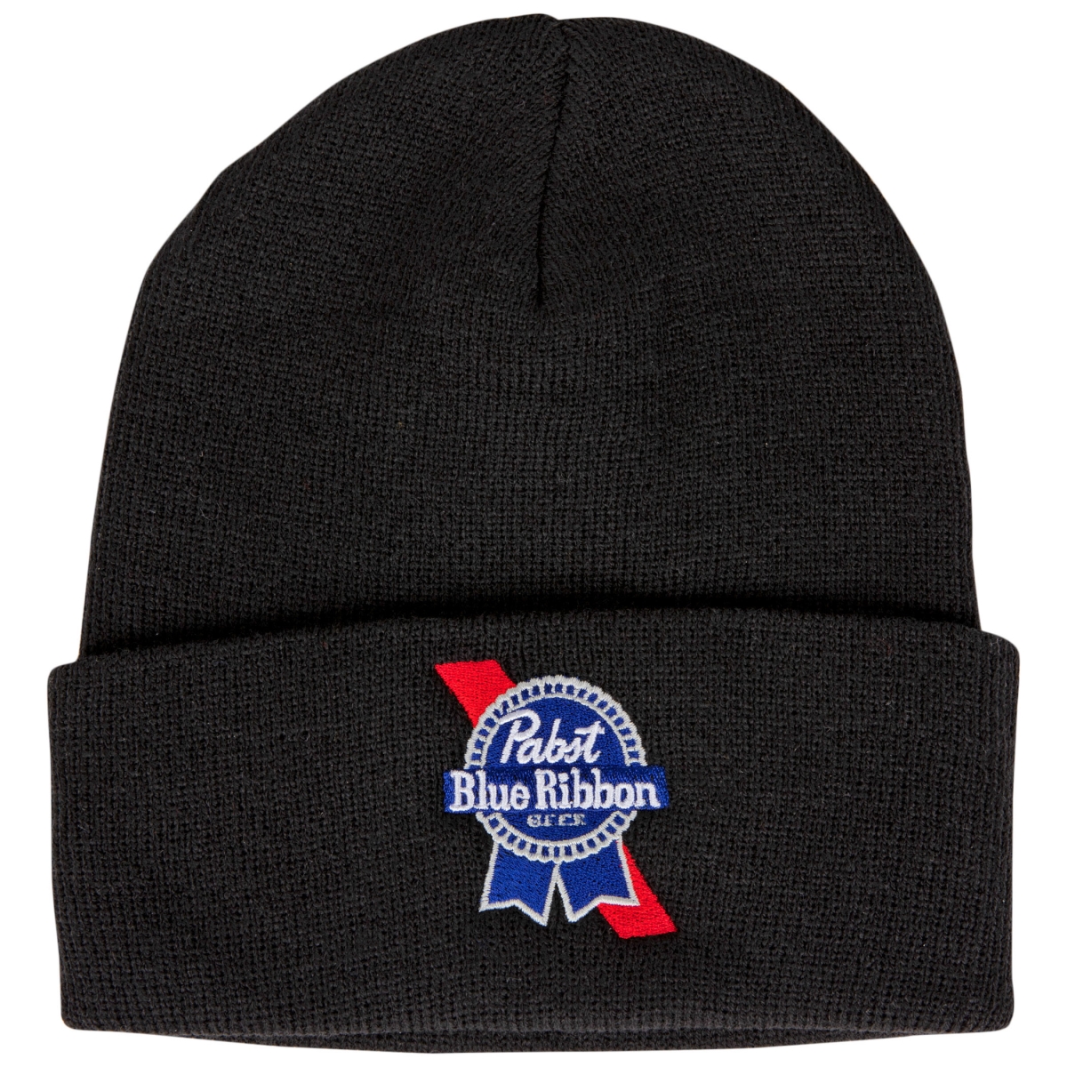 Picture of Pabst Blue Ribbon 834842 Beer Logo Cuffed Knit Beanie