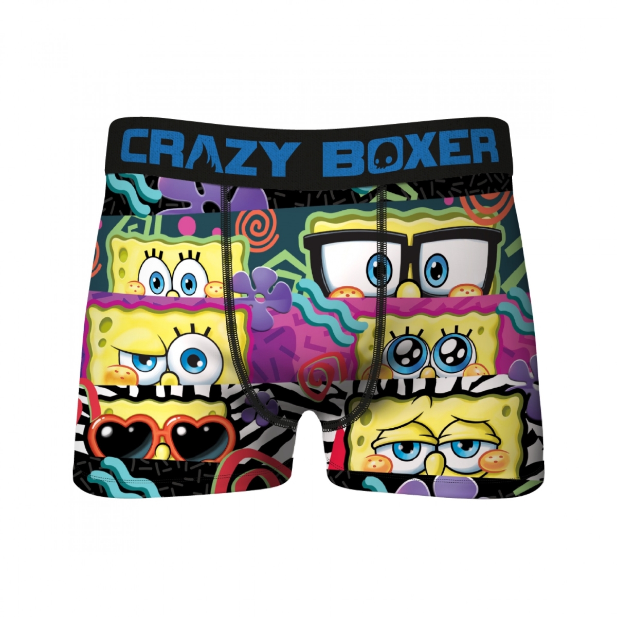 Picture of Spongebob 814874-medium-32-34 Heat Mens Underwear Boxer Briefs&#44; Medium - 32-34