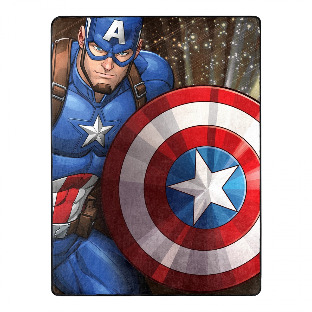 Picture of Captain America 826001 46 x 60 in. Marvel Comics Captain America Our Captain Silk Touch Throw