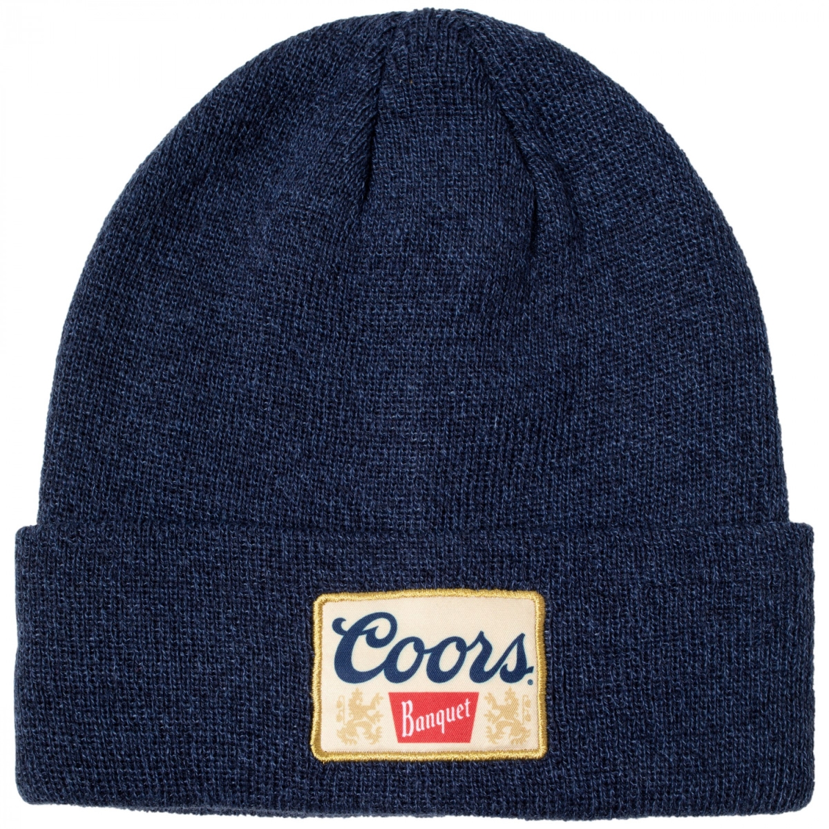 830457 Banquet Beer Square Label Patch Knit Cuff Beanie