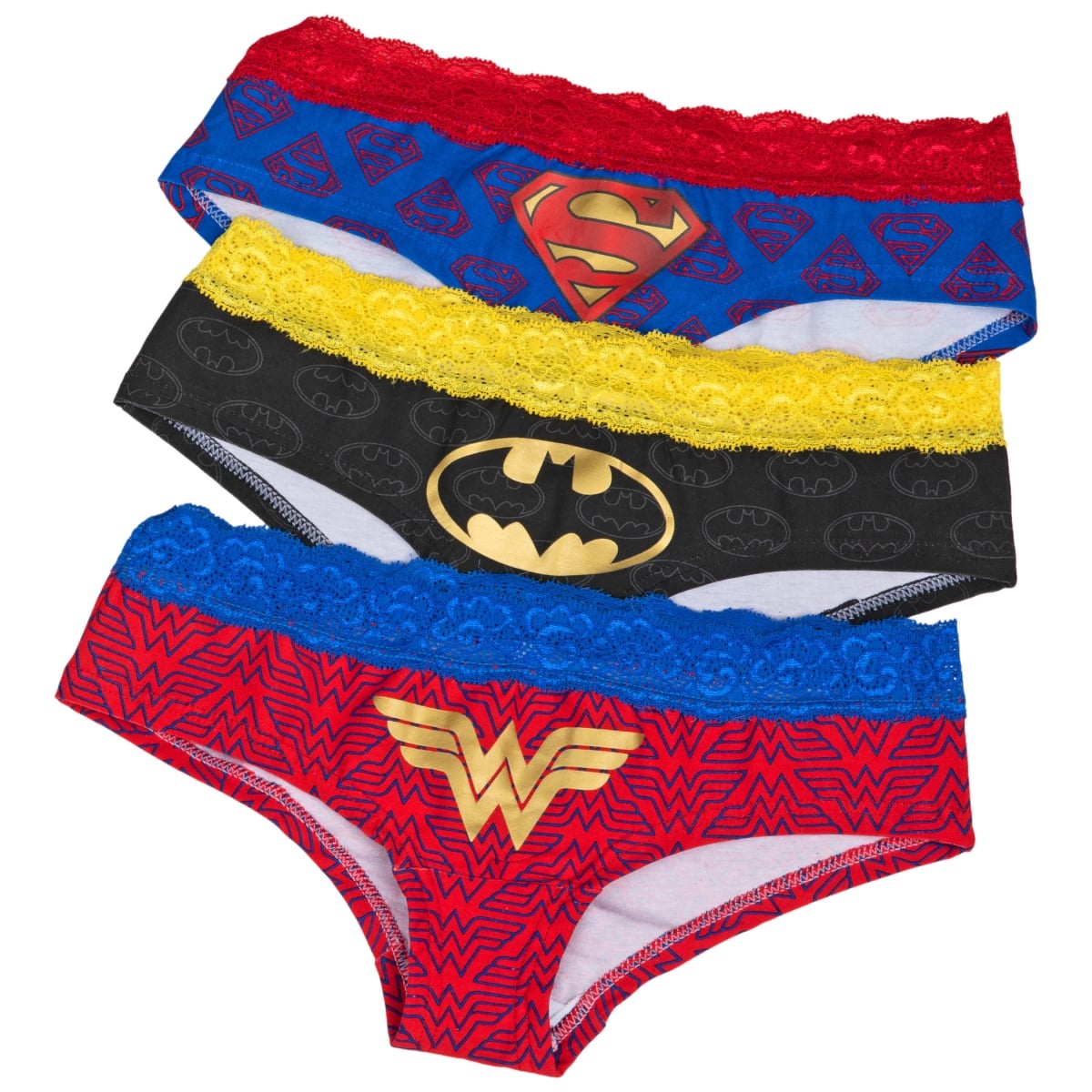 824902-medium DC Comics Superhero Lace Pack of Hipster Panties, Medium - Set of 6