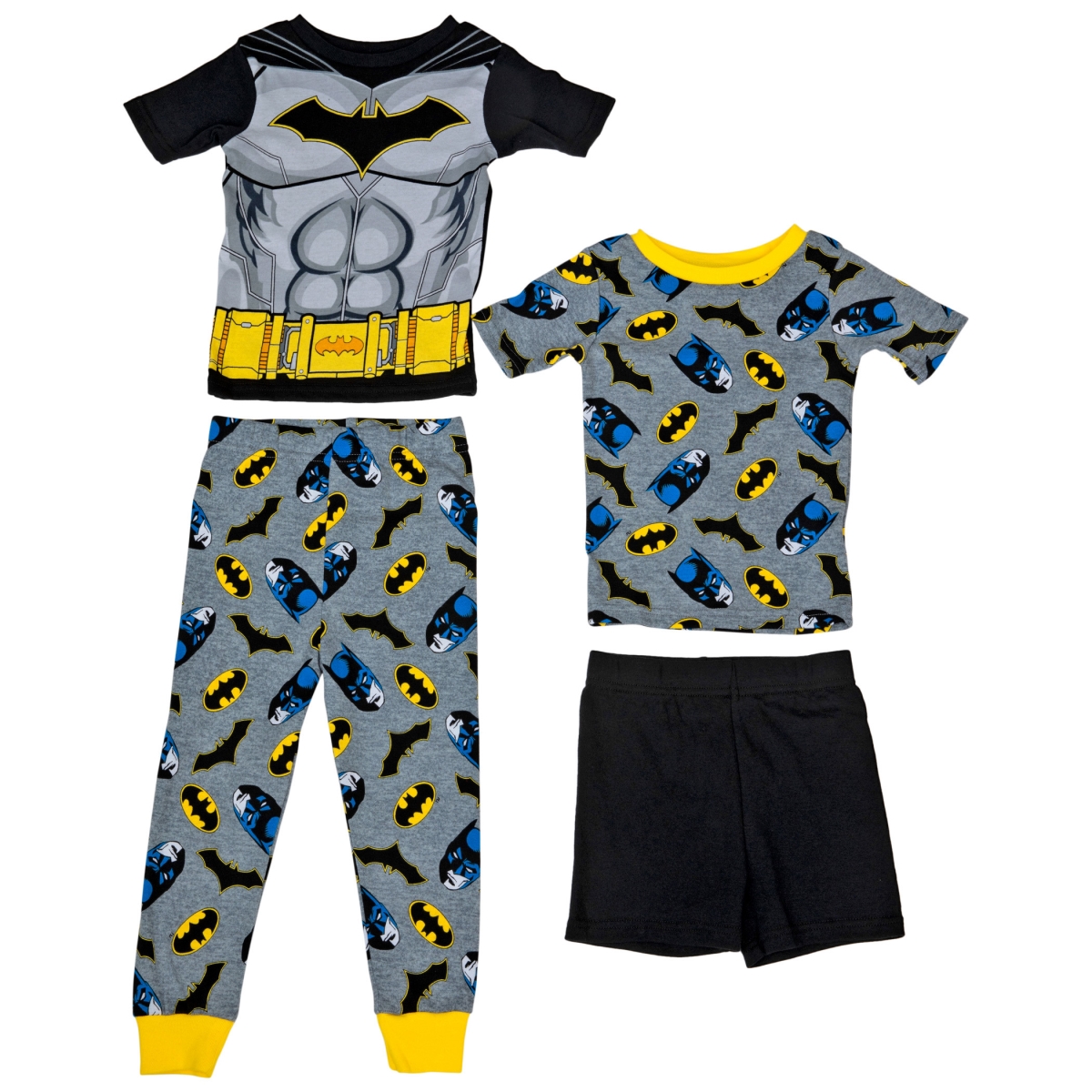 Picture of Batman 838772-size10 Batman Youth Shirt Pants Shorts & Shirt Set&#44; Size 10 - 4 Piece
