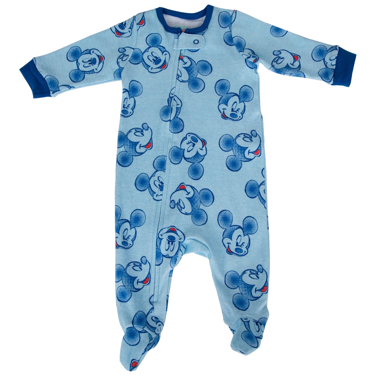 Picture of Mickey Mouse 819179-3-6months Disney Mickey Mouse Face All Over Print Infant Sleeper&#44; 3-6 Months