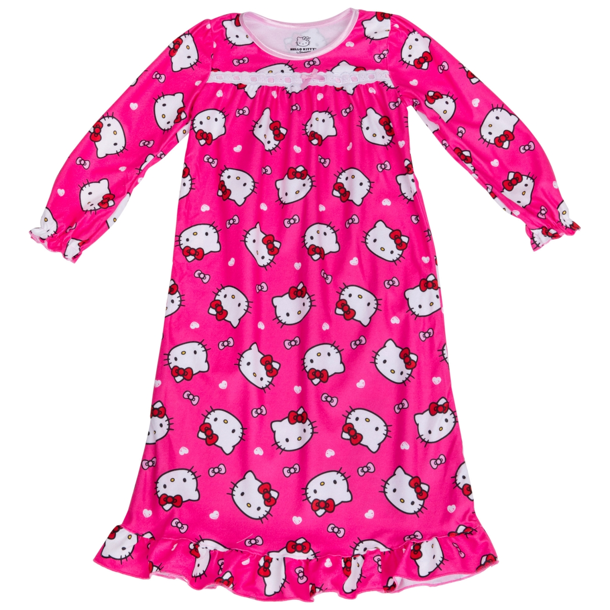 Picture of Hello Kitty 833977-toddler2t Hello Kitty Character Head All Over Infant Nightgown Pajamas&#44; 2 Toddler
