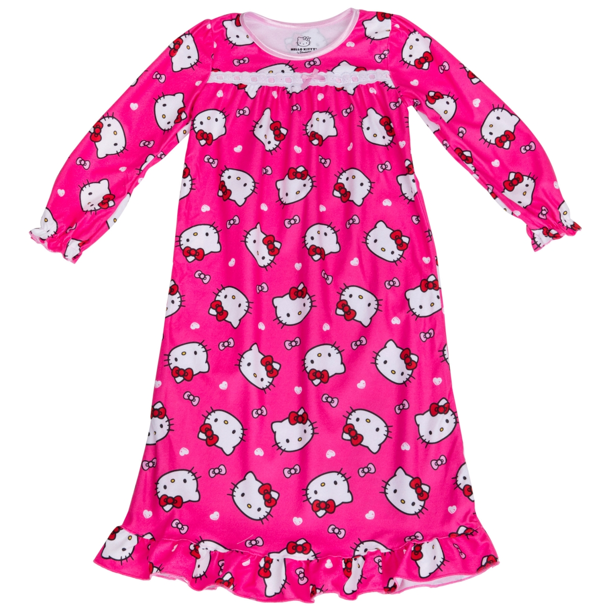 Picture of Hello Kitty 833977-toddler3t Hello Kitty Character Head All Over Infant Nightgown Pajamas&#44; 3 Toddler