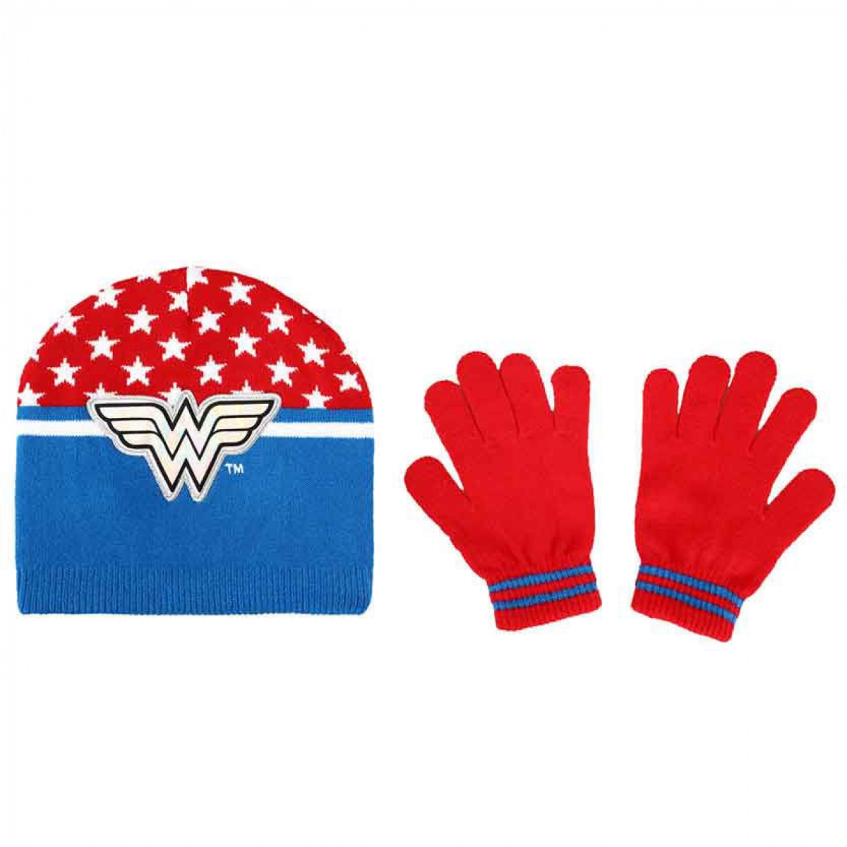 Picture of Wonder Woman 839154 DC Comics Youth Beanie & Gloves Combo