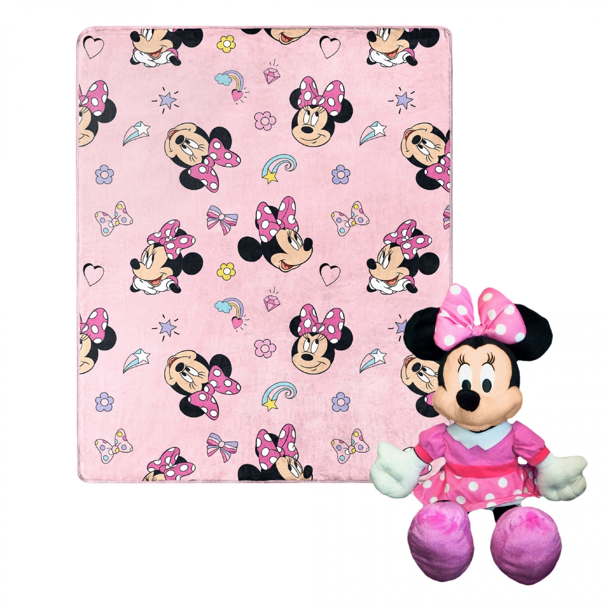 Picture of Disney 823753 Disney Minnie Mouse Favorite Things Silk Touch with Plush Hugger