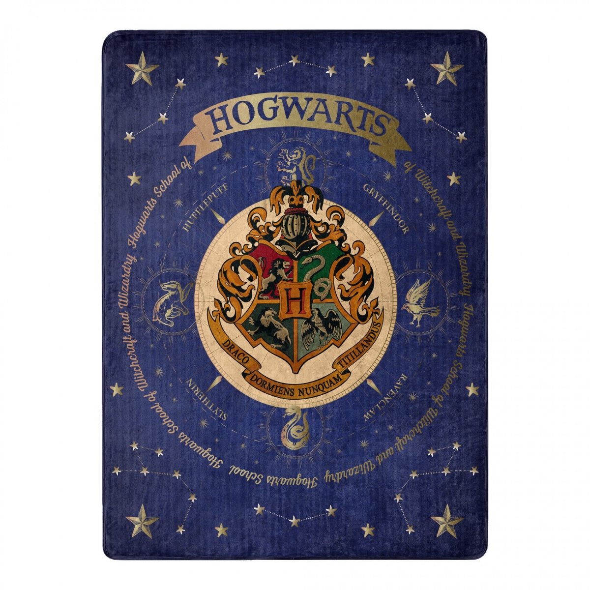 Picture of Harry Potter 825999 46 x 60 in. Harry Potter House of Hogwarts Silk Touch Throw