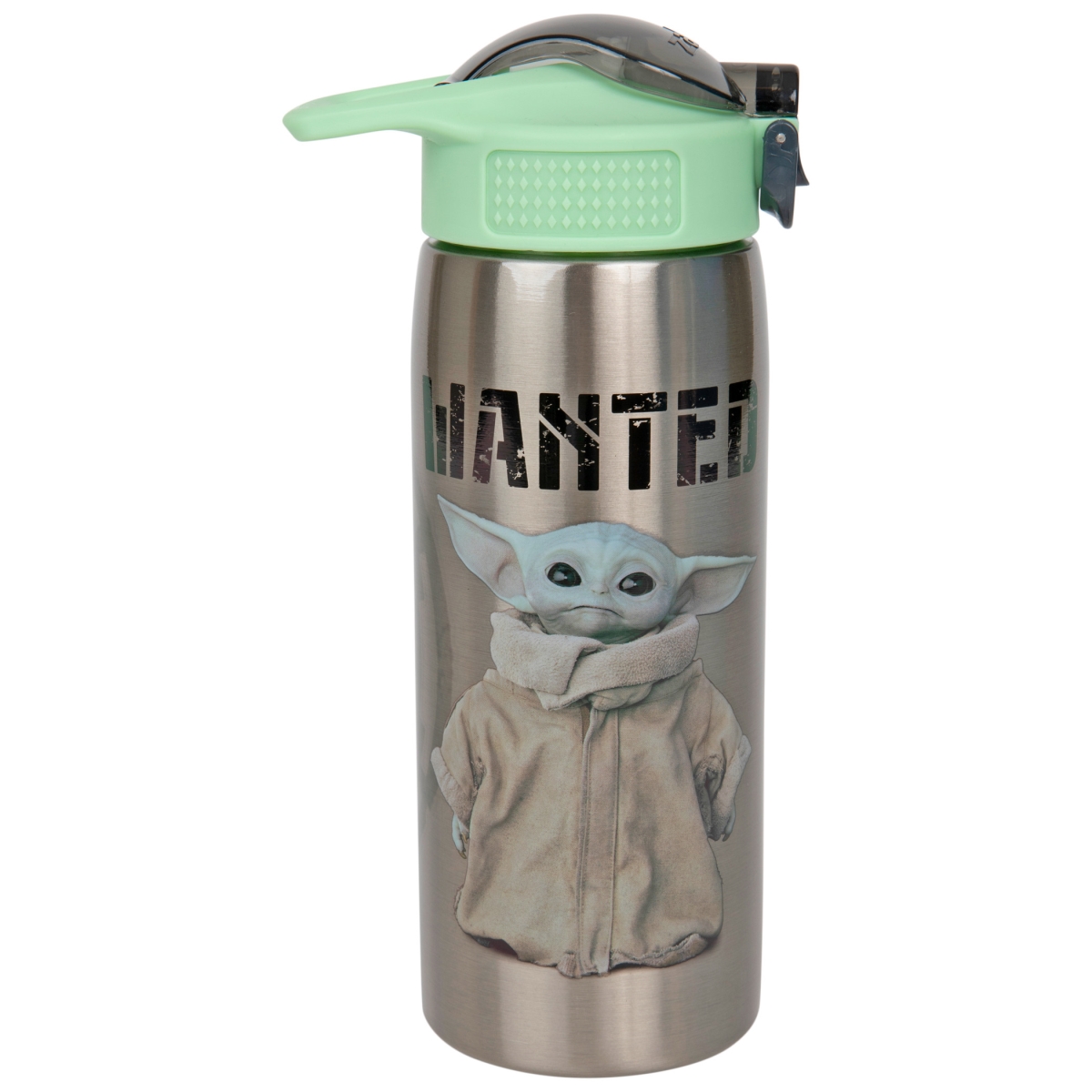 Picture of Star Wars 838106 19 oz The Mandalorian Grogu Wanted Steel Water Bottle