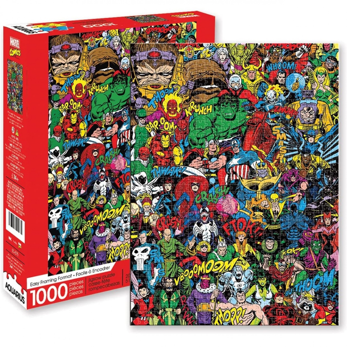 Picture of Avengers 829724 Marvel Retro Cast Character Lineup Jigsaw Puzzle&#44; 1000 Piece