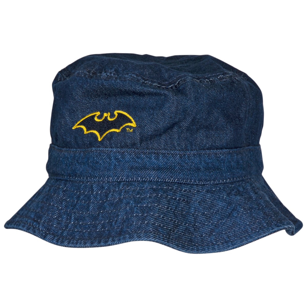 Picture of Batman 826736-Small-Medium DC Comics Symbol Denim Bucket Hat&#44; Small & Medium