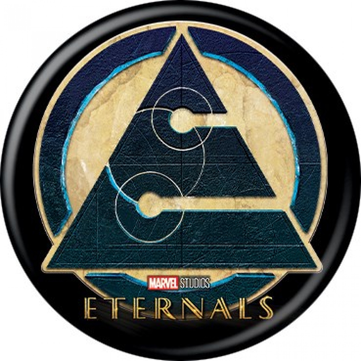 Picture of The Eternals 839170 Marvel Comics Triangle Symbol Button