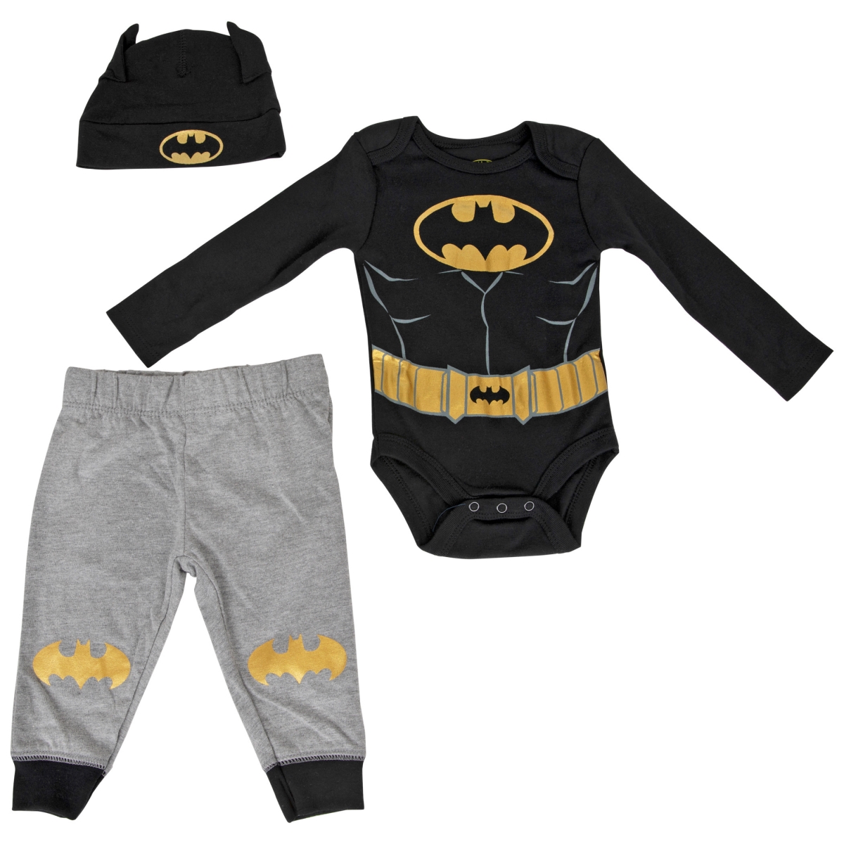 Picture of Batman 822842-6-9months I am Batman Costume Infant Bodysuit Set&#44; 6-9 Months - 3 Piece
