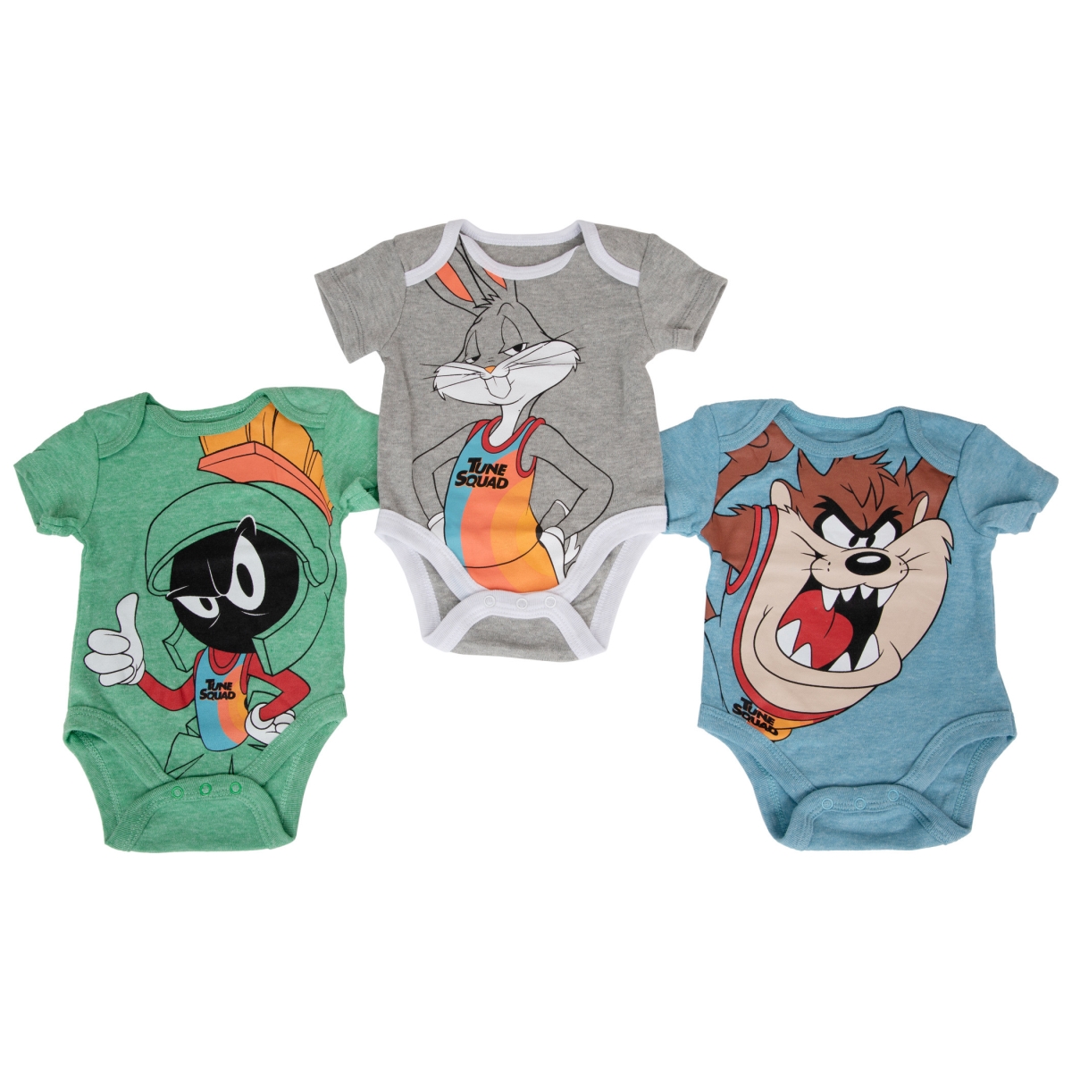 Picture of Space Jam 822734-6-9months Tune Squad Infant Bodysuit Set&#44; 6-9 Months - Pack of 3