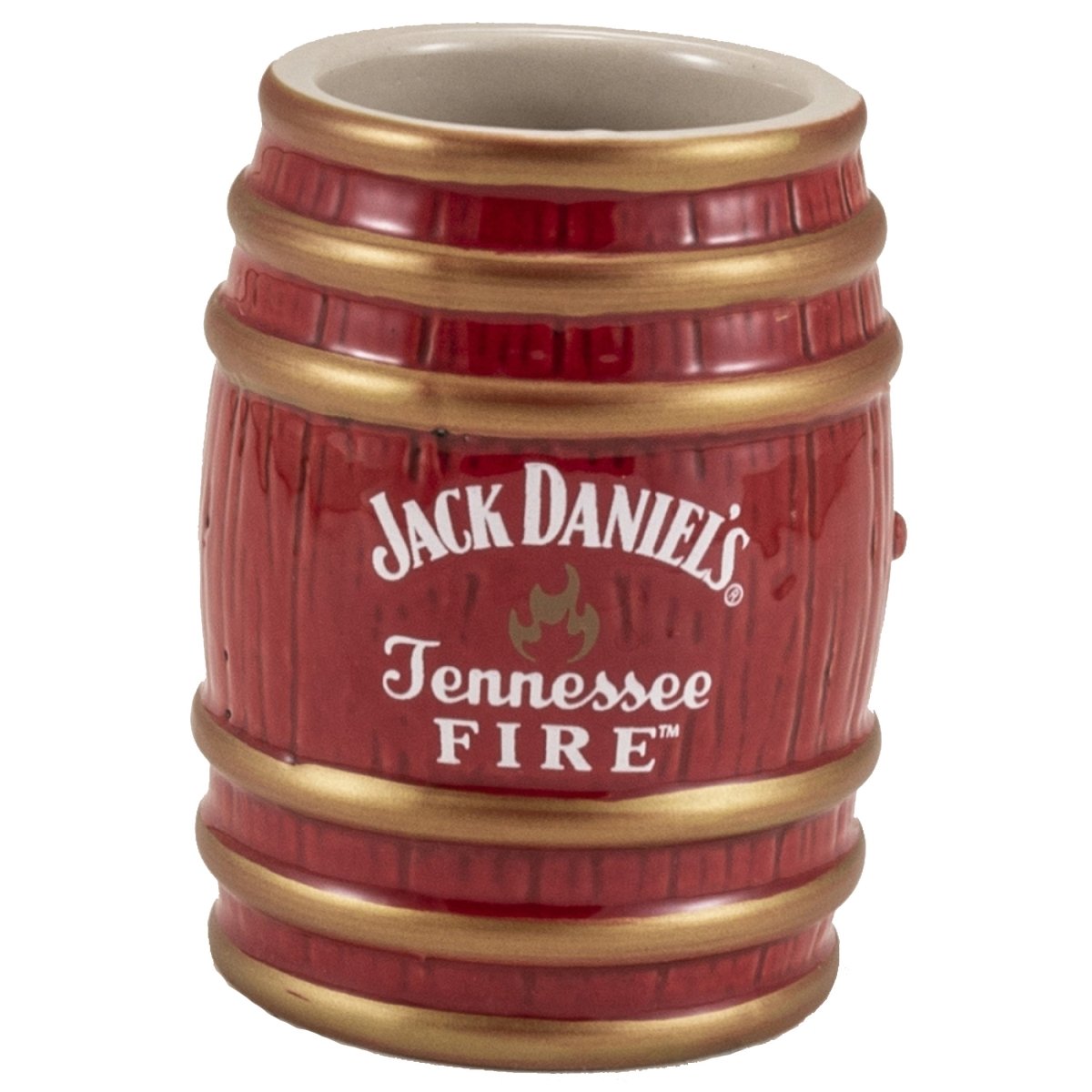 Picture of Jack Daniels 844684 Jack Daniels Tennessee Fire Barrel Ceramic Shot Glass