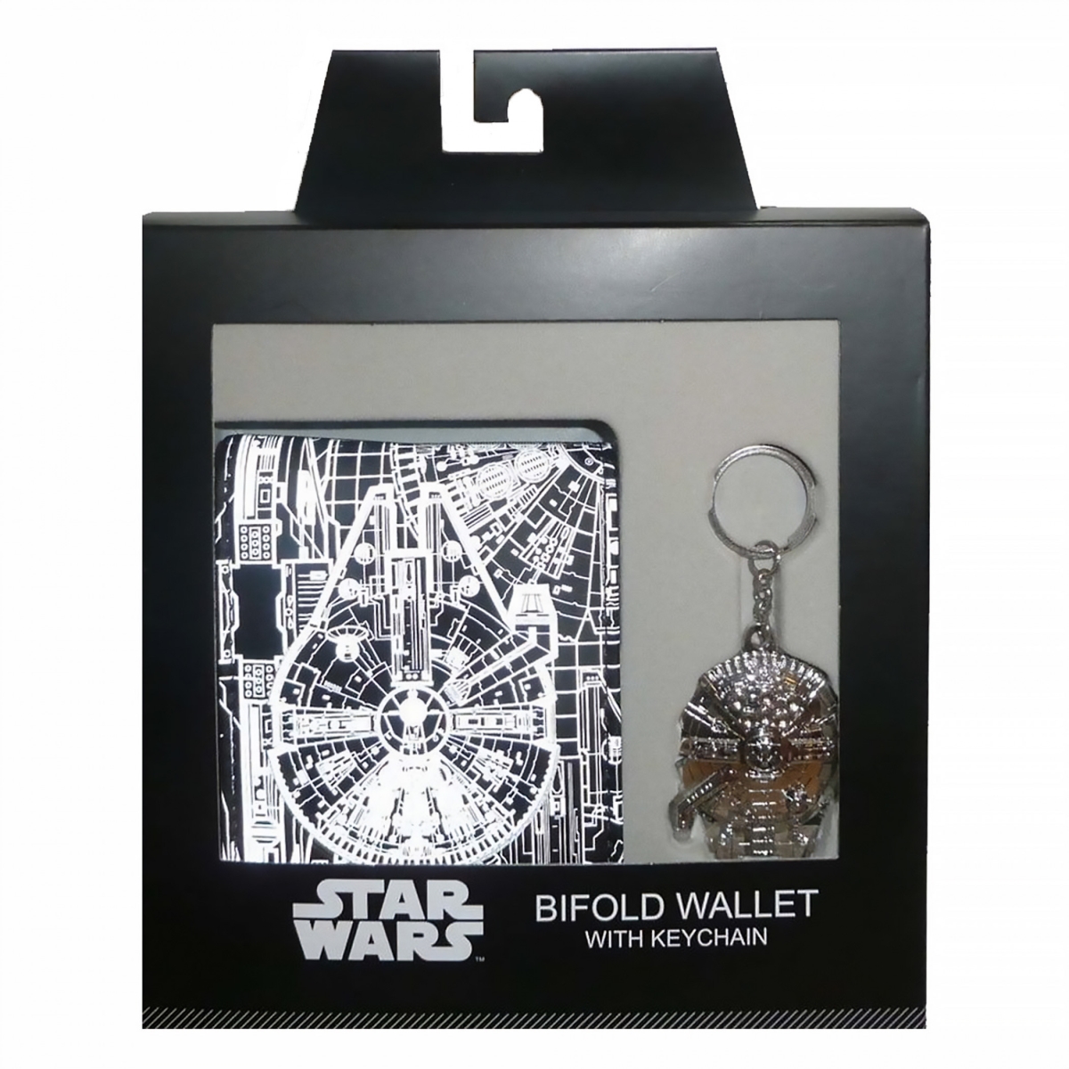 Picture of Star Wars 844511 Star Wars Classic Millenium Falcon Bi-Fold Wallet & Keychain Gift Set