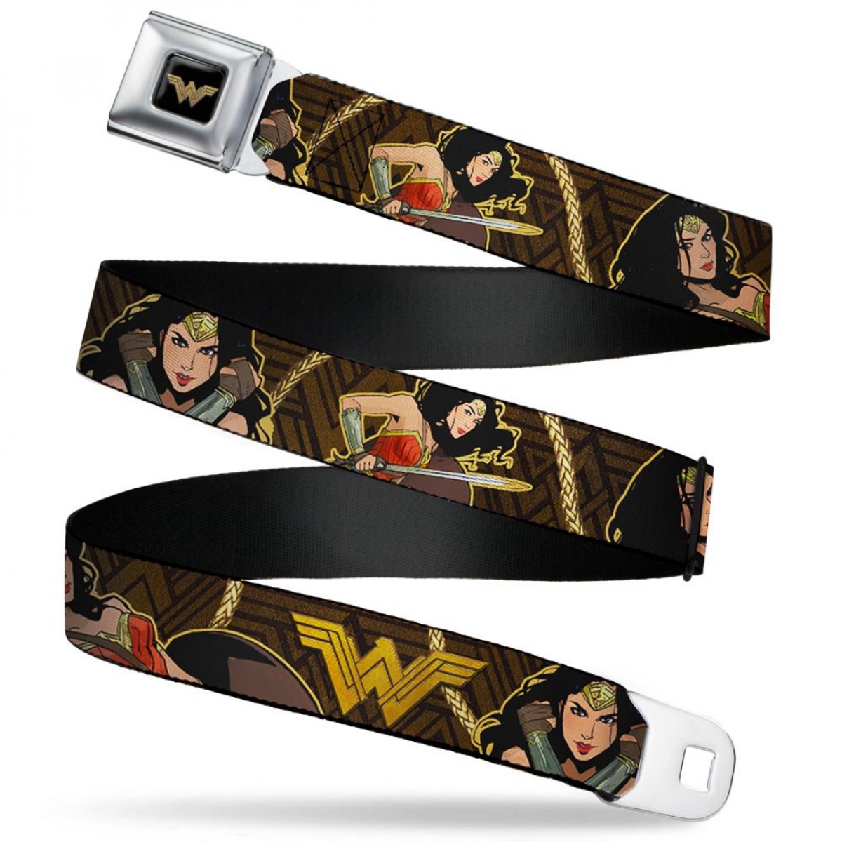 Picture of Wonder Woman 839306 Wonder Woman 2017 Icon with Lasso of Truth Seatbelt Belt