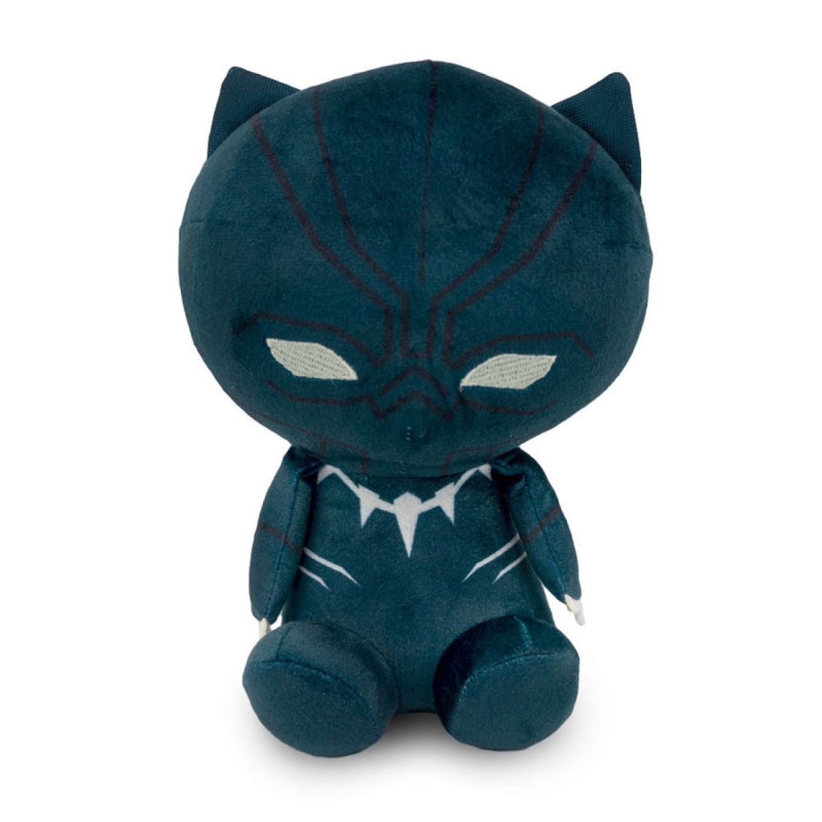 Picture of Black Panther 850381 Black Panther Full Body Sitting Pose Plush Squeaky Dog Toy