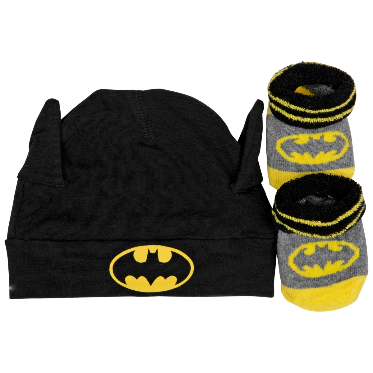 Picture of Batman 828522 Batman Symbol Costume Hat & Sock Set - 2 Piece