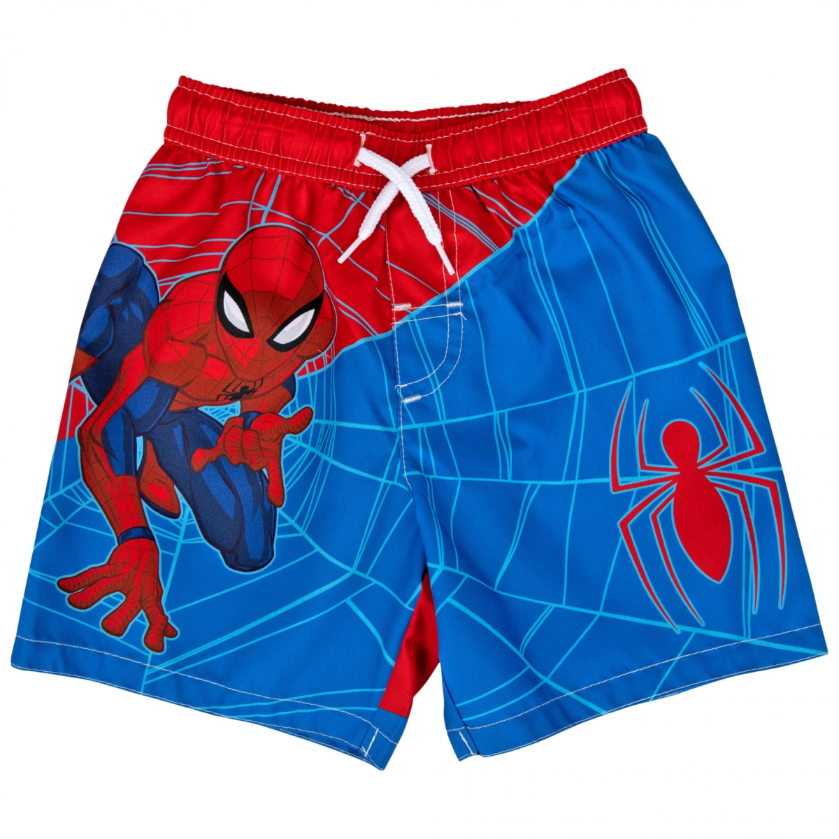 Picture of Spider-Man 829994-toddler2t Spider-Man Character Webbing & Logo Toddler Swim Shorts - Toddler 2T
