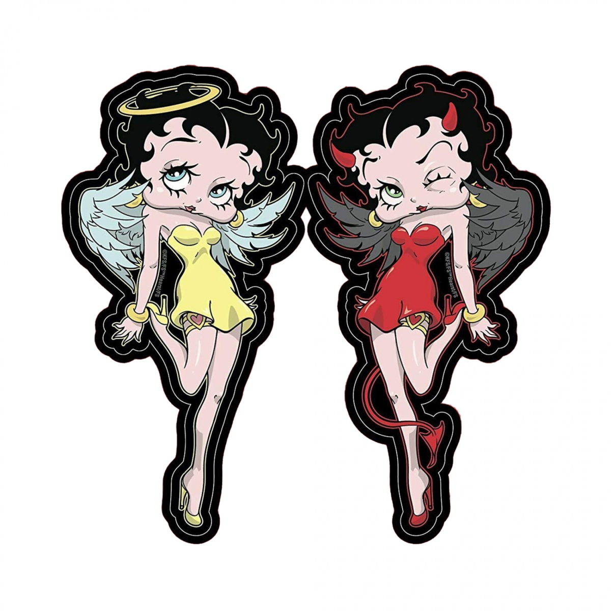 Picture of Betty Boop 848515 Betty Boop Angel & Devil Car Emblem