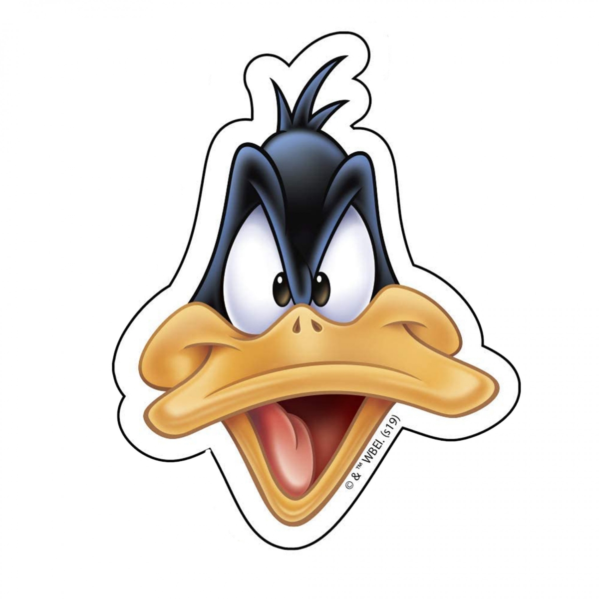 848519  Daffy Duck Face Vinyl Car Emblem