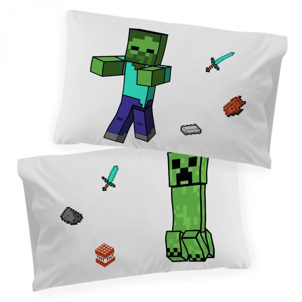 Mobs Glow in the Dark Reversible Pillow Case - Pack of 2