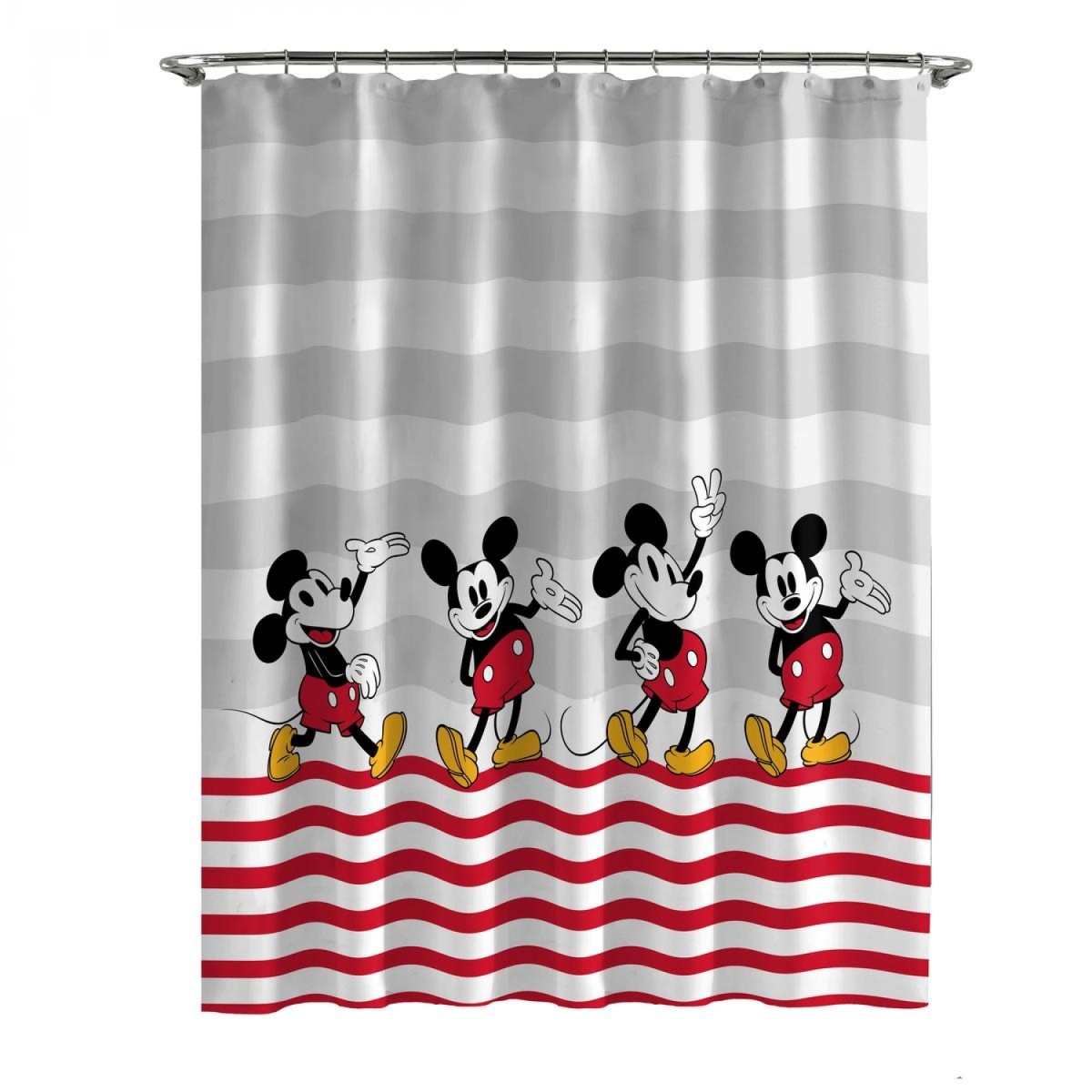 Picture of Mickey Mouse 849491 Disney Mickey Mouse Hello There Retro Shower Curtain
