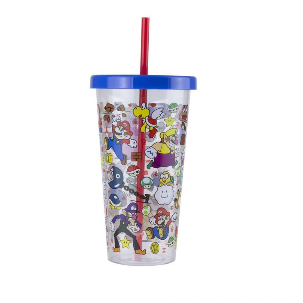 Picture of Super Mario Bros 847964 23 oz Super Mario Characters & Power-Ups Cup with Lid & Straw