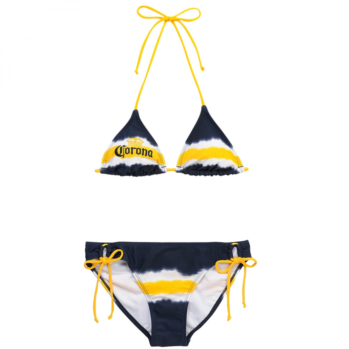Picture of Corona Extra 837283-small Corona Extra Tie Dye Womens Swimsuit Bikini - Small