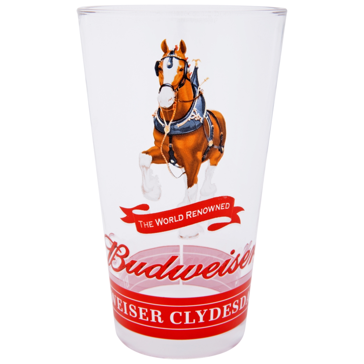 Picture of Budweiser 851539 Budweiser Clydesdales White Label Pint Glass