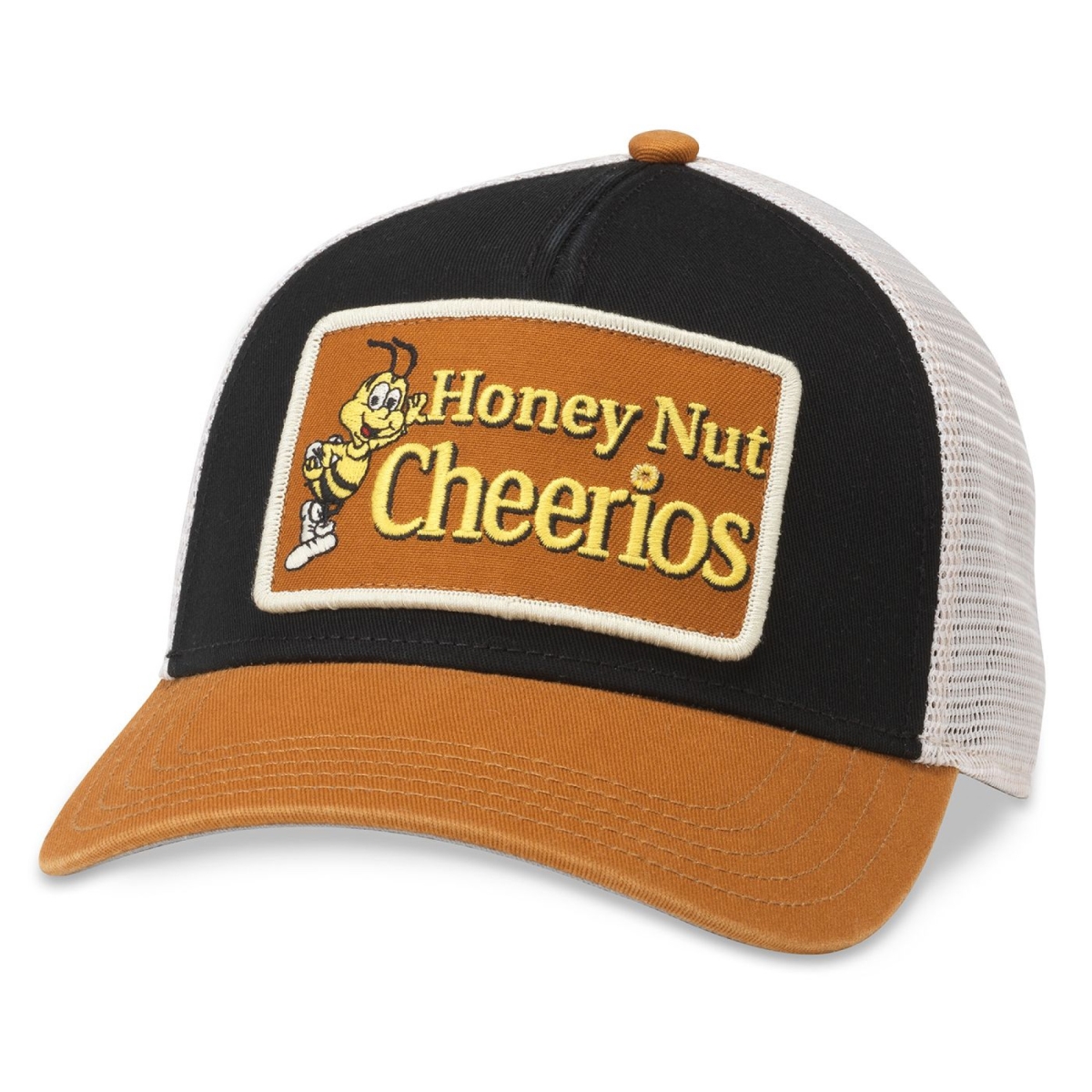 Picture of Cereals 839006 General Mills Honey Nut Cheerios Classic Patch Snapback Hat
