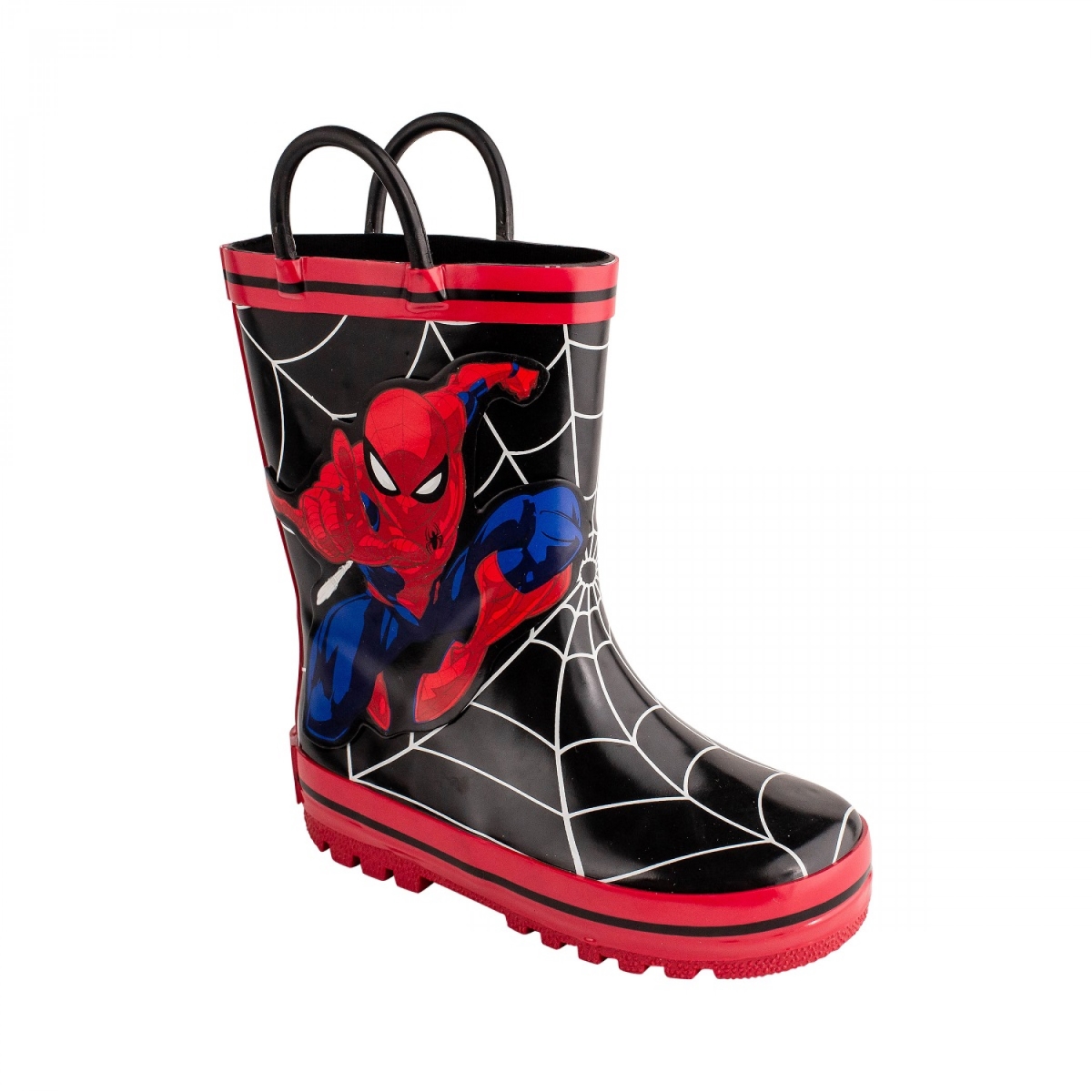 Picture of Spider-Man 823625-size7 Spider-Man Web Jump Kids Rain Boots - Size 7