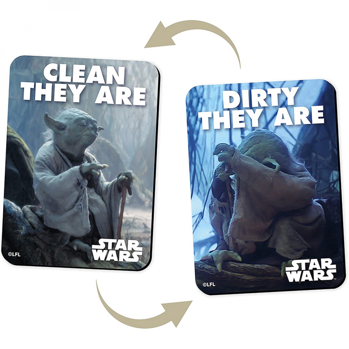 Yoda Clean They Are Dishwasher Clean & Dirty Magnet