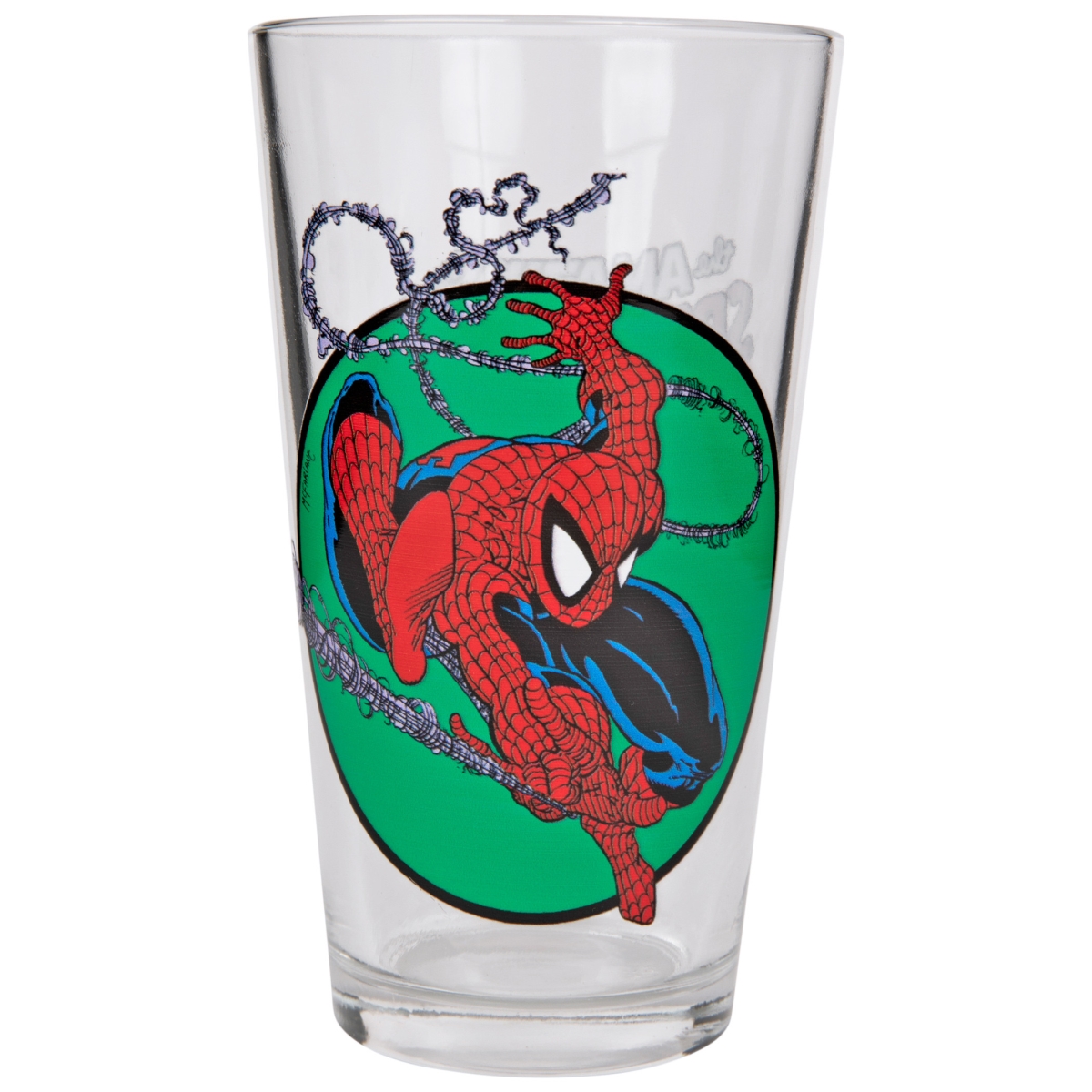 Picture of Spider-Man 834291 Spider-Man Marvel Comics Classic Series Web-Slinging Toon Tumblers Pint Glass