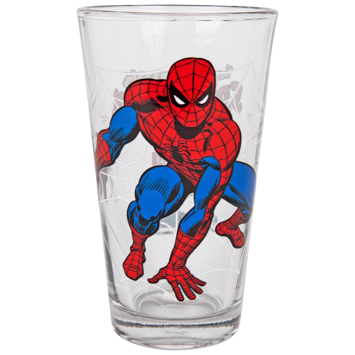 Picture of Spider-Man glasspintspdjromita Spider-Man by John Romita SR Clear Pint Glass