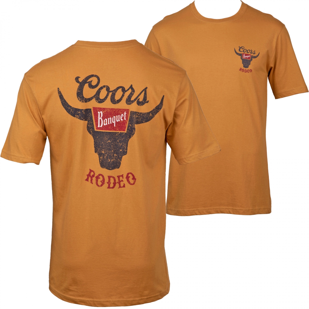 Banquet Rodeo Logo Distressed Front & Back Print T-Shirt - Extra Large