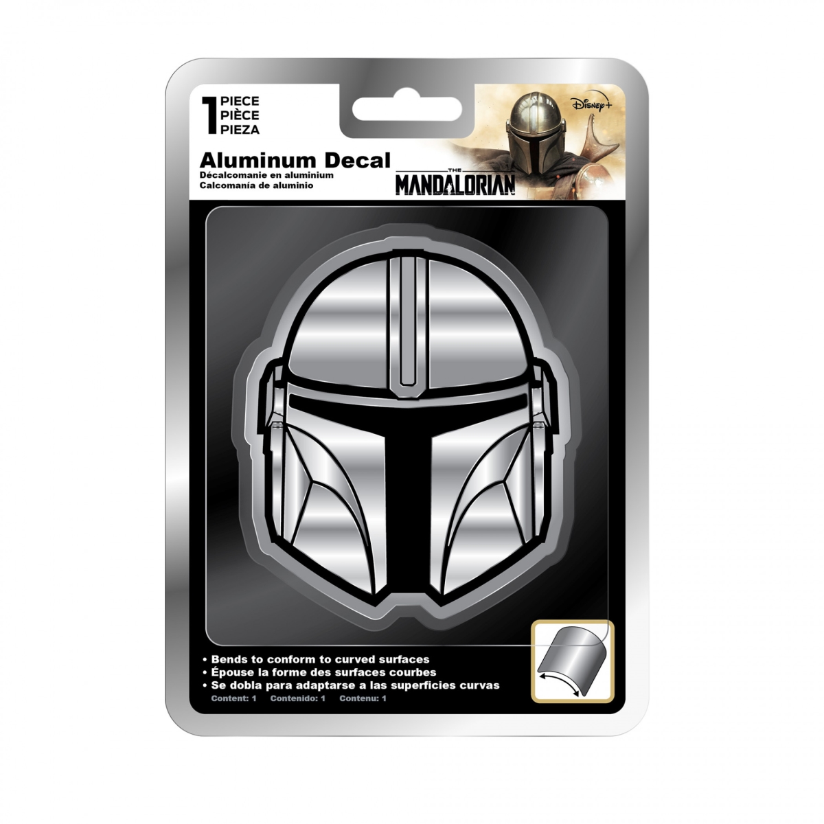 The Mandalorian Mandos Helmet Aluminum Car Decal