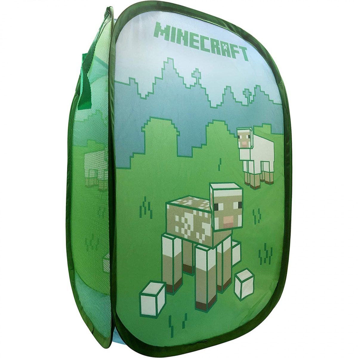 Picture of Minecraft 849591 Pop-Up Mesh Laundry Hamper&#44; Green