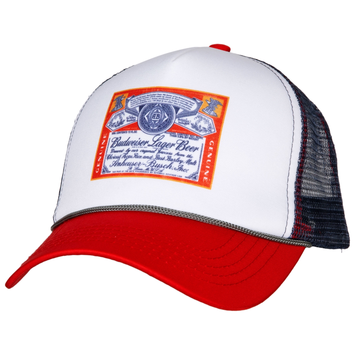 Picture of Budweiser 845615 Red&#44; White & Blue Trucker Hat
