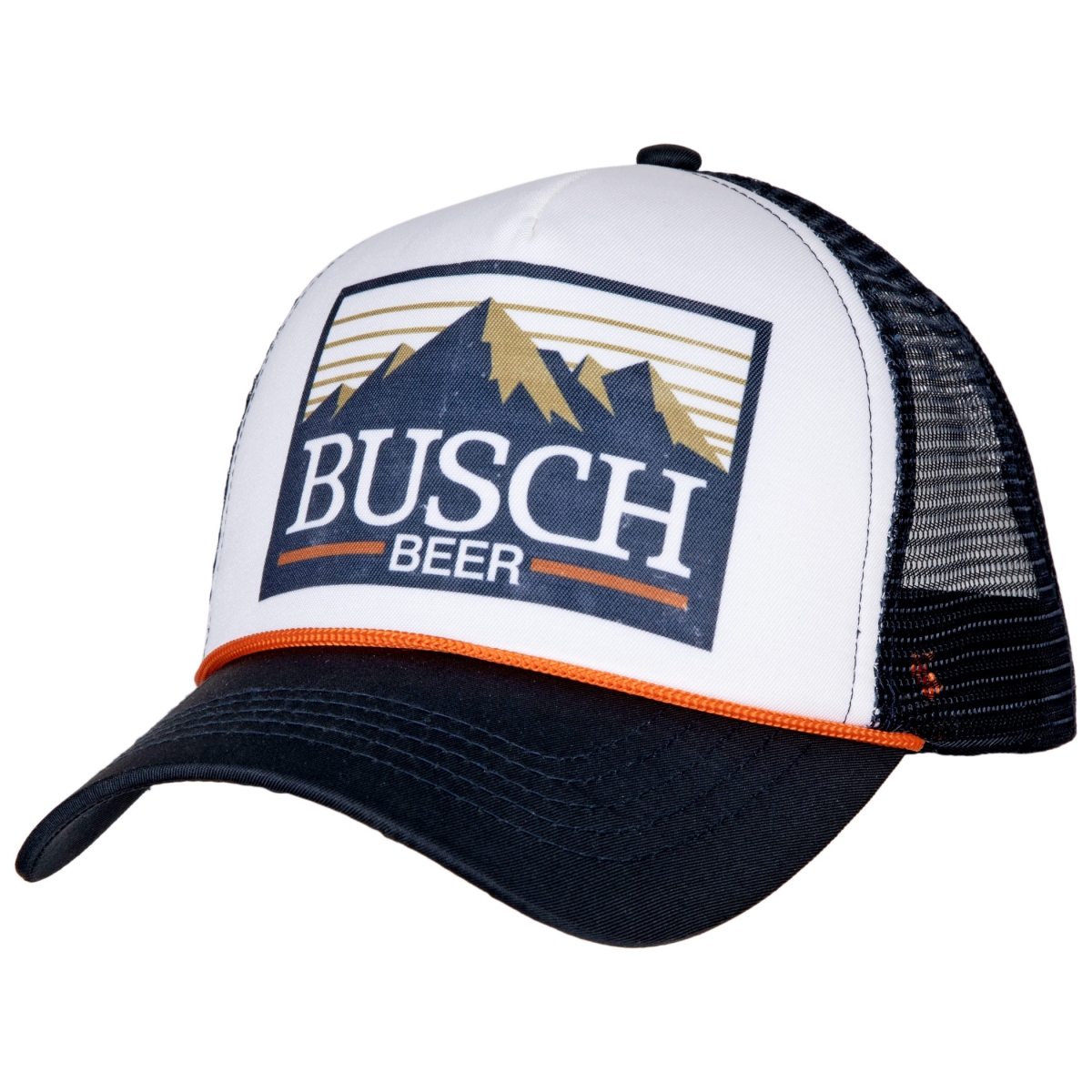 Picture of Busch 845614 Mountain Logo Trucker Hat, Blue