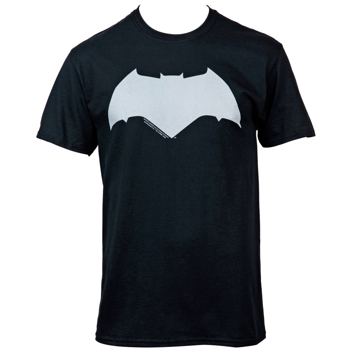V Superman White Classic Logo T-Shirt, Black - 2XL