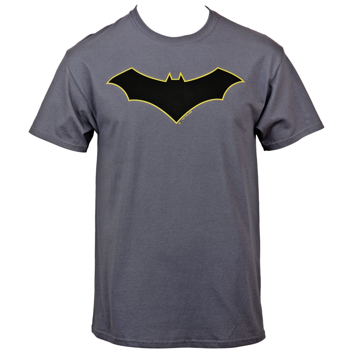 Dead End Yellow Outline Logo Mens T-Shirt, Grey - Large