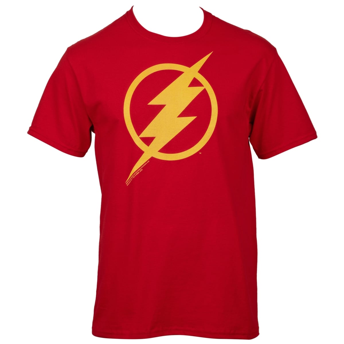 The Justice League Style Logo Mens T-Shirt, Red - Extra Large