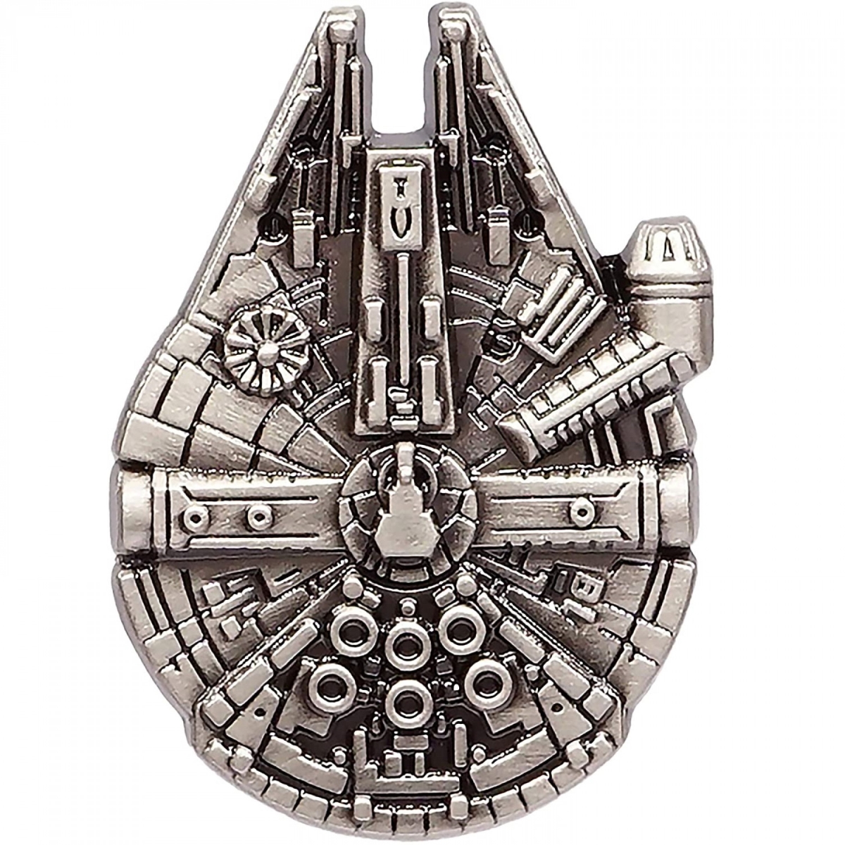 Millennium Falcon Pewter Lapel Pin, Silver